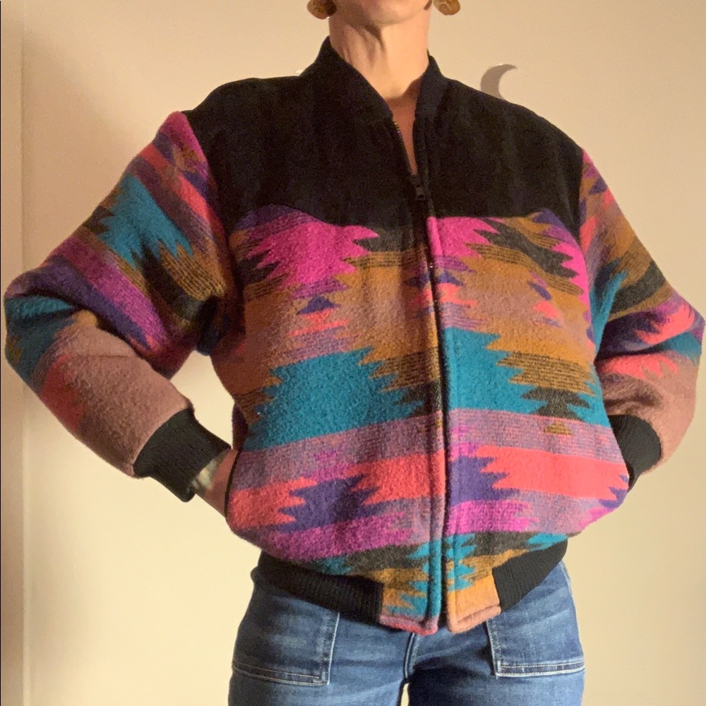 vintage Pioneer Wear Wool Blanket Jacket